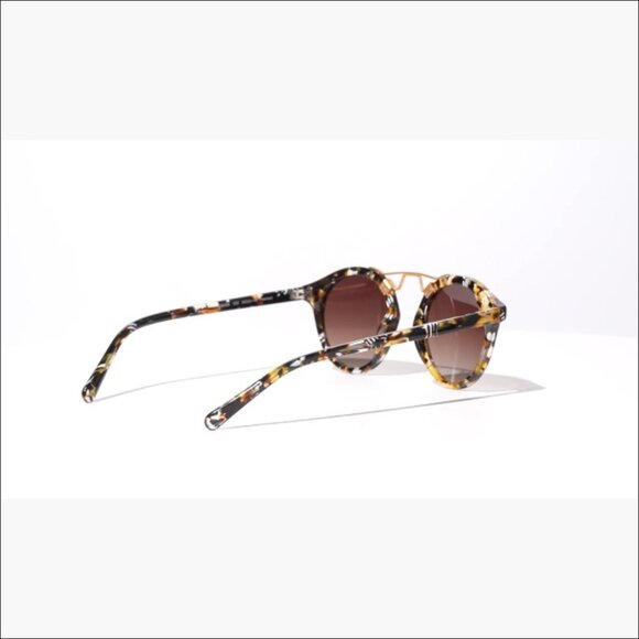 Acetate Polarized Sunglasses for Women Small Face Retro Round main image 7